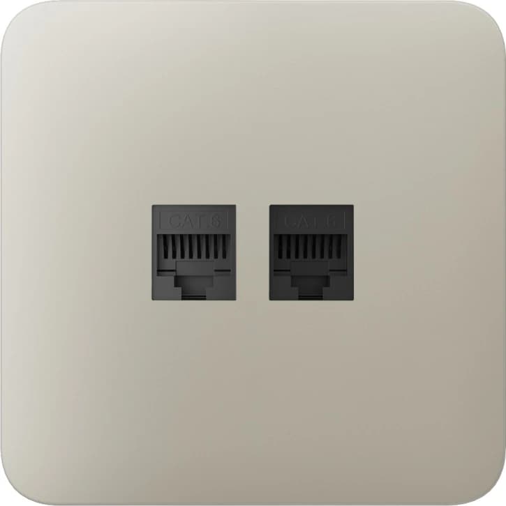 Передняя панель для встроенной розетки Ajax SoloCover (LAN) Ivory (126189.317.IV)