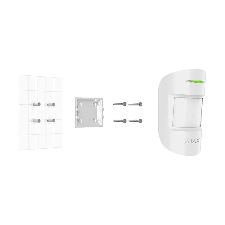 Кріпильна панель Ajax SmartBracket для MotionProtect, CombiProtect White (9638.09.WH)