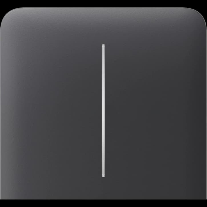 Бічна кнопка для двоклавішного вимикача Ajax SideButton (2-gang) vertical Graphite