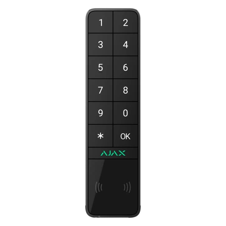 Бездротова клавіатура Ajax KeyPad Outdoor Jeweller Black (99968.286.BL1)