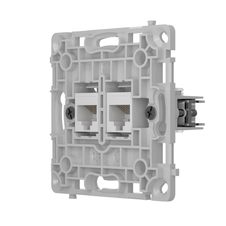 Механізм розетки Ajax OutletCore (LAN) Vertical White (126186.165.WH)