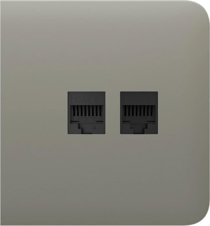 Боковая панель для встроенной интернет-розетки Ajax SideCover (LAN) Olive (126218.319.OL)