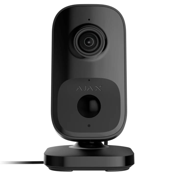 Wi-Fi камера відеоспостереження з ІЧ датчиком руху та вбудованим ШІ Ajax IndoorCam Black (111567.303.BL1)