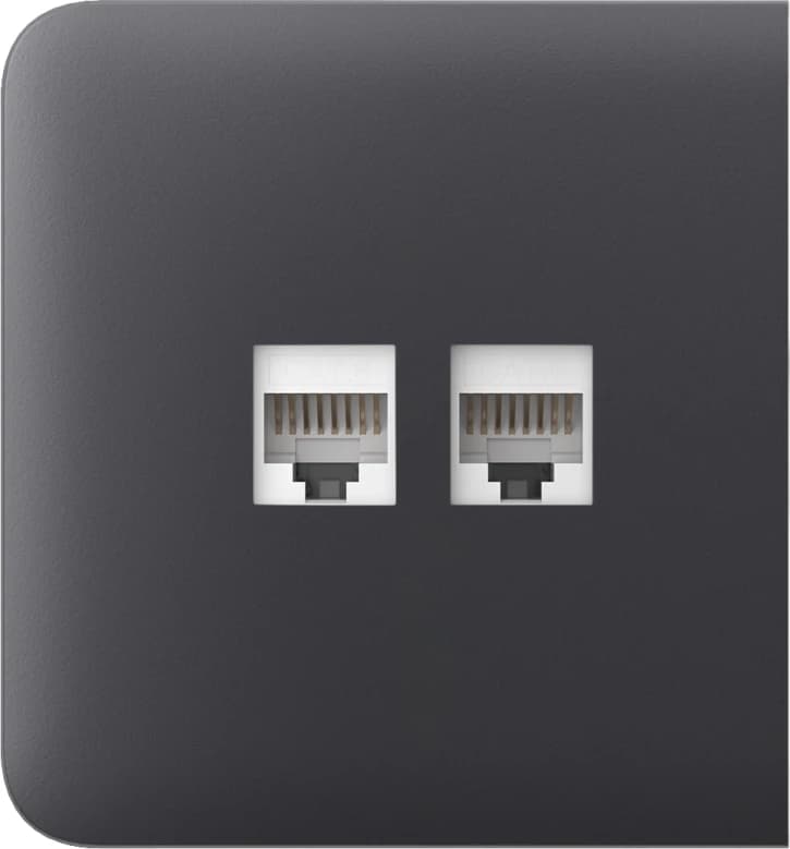 Боковая панель для встроенной интернет-розетки Ajax SideCover (LAN) Graphite (126215.319.GP)