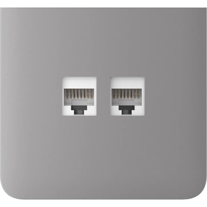 Боковая панель для встроенной интернет-розетки Ajax SideCover (LAN) vertical Fog (126224.319.FG)