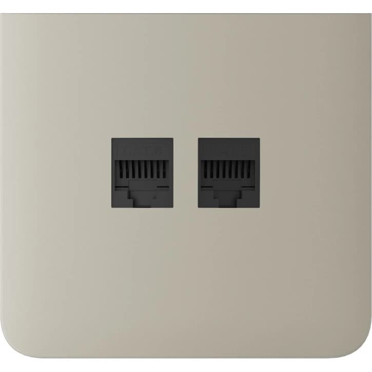 Боковая панель для встроенной интернет-розетки Ajax SideCover (LAN) vertical Ivory (126221.319.IV)