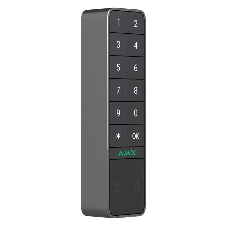 Бездротова клавіатура Ajax KeyPad Outdoor Jeweller Graphite (99969.286.GP1)