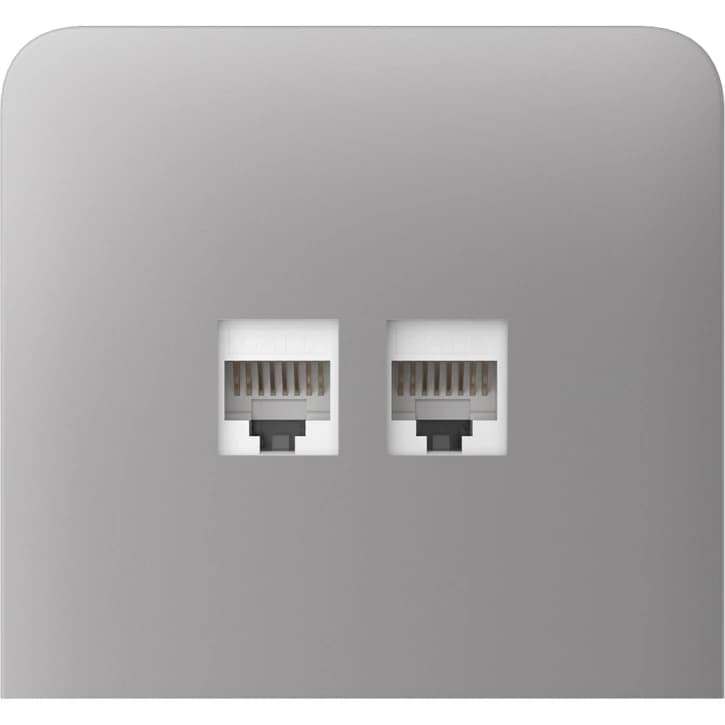 Боковая панель для встроенной интернет-розетки Ajax SideCover (LAN) vertical Fog (126224.319.FG)