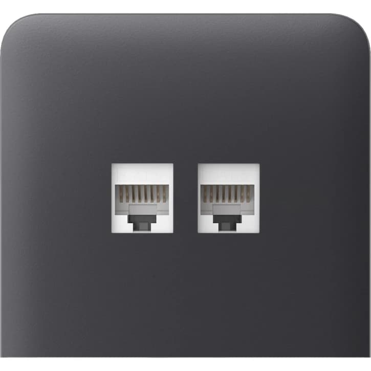 Боковая панель для встроенной интернет-розетки Ajax SideCover (LAN) vertical Graphite (126223.319.GP)