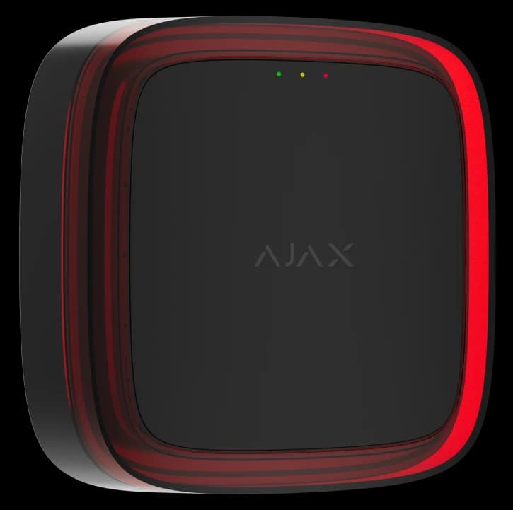 Бездротовий адресний пожежний оповіщувач світловий Ajax EN54 FireProtect (VAD) Jeweller Black (118606.277.BL1)
