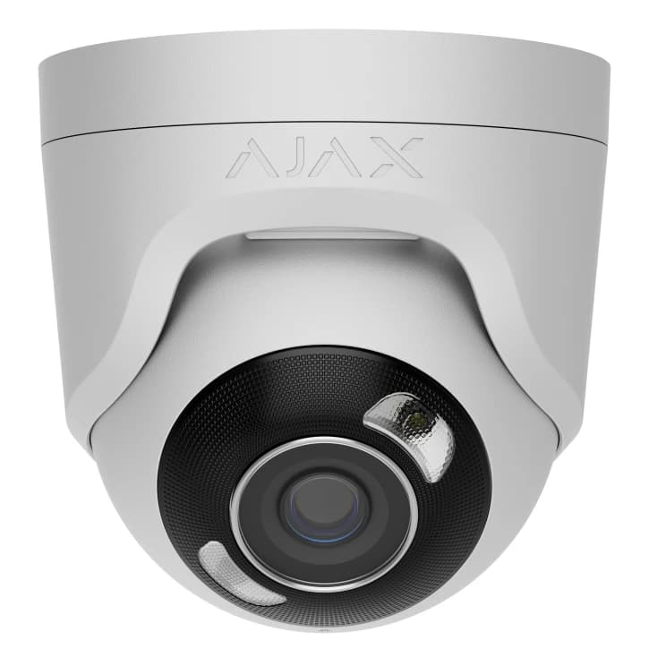 Дротова охоронна IP-камера Ajax TurretCam HL (8 Mp/4 mm) White (126267.197.WH1)