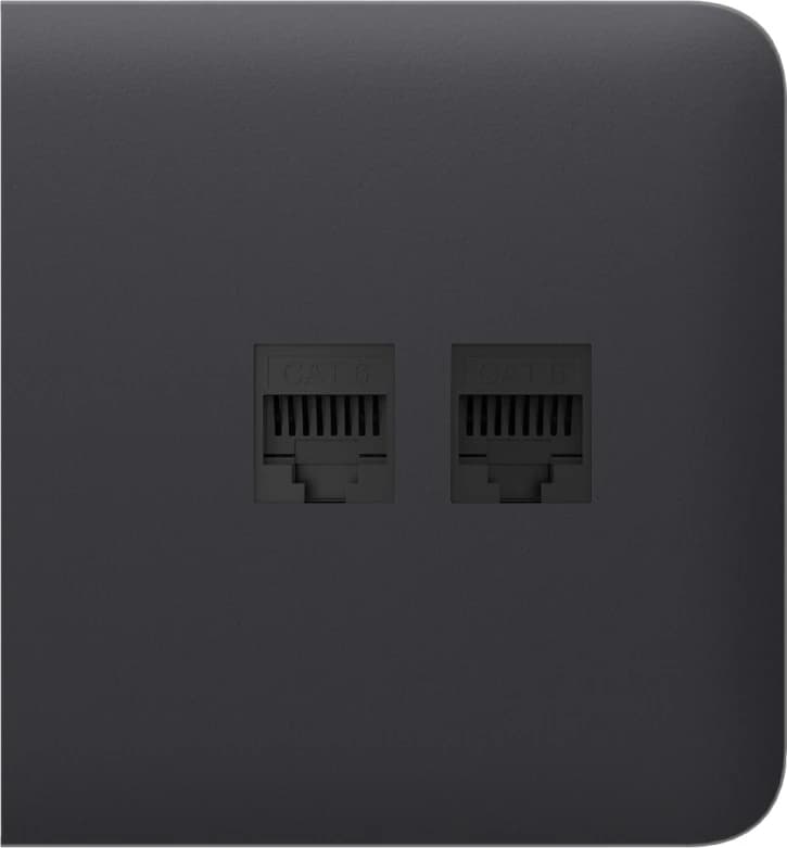 Боковая панель для встроенной интернет-розетки Ajax SideCover (LAN) Graphite (126215.319.GP)