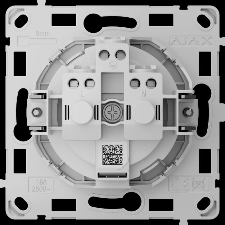 Реле для вбудованої розетки Ajax OutletCore (basic) vertical [type F] (102915.165.NC)