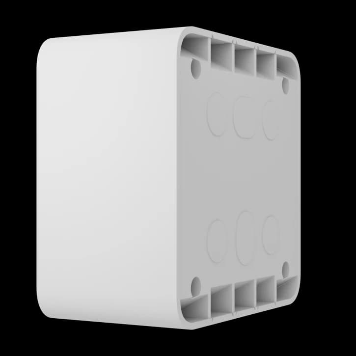 Коробка для зовнішнього монтажу Ajax SurfaceBox для пристрою LightSwitch чи Outlet White (107589.293.WH)