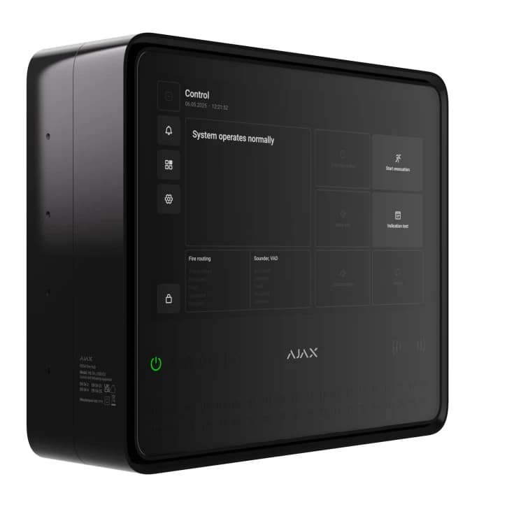 Монтажний бокс для підведення живлення до ППКП Ajax GlandBox Black (125718.314.BL)