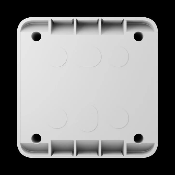 Коробка для зовнішнього монтажу Ajax SurfaceBox для пристрою LightSwitch чи Outlet White (107589.293.WH)