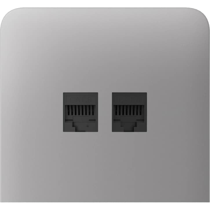 Боковая панель для встроенной интернет-розетки Ajax SideCover (LAN) vertical Fog (126224.319.FG)