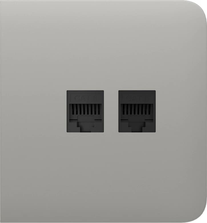 Бічна панель для вбудованої інтернет-розетки Ajax SideCover (LAN) Oyster (126217.319.OY)