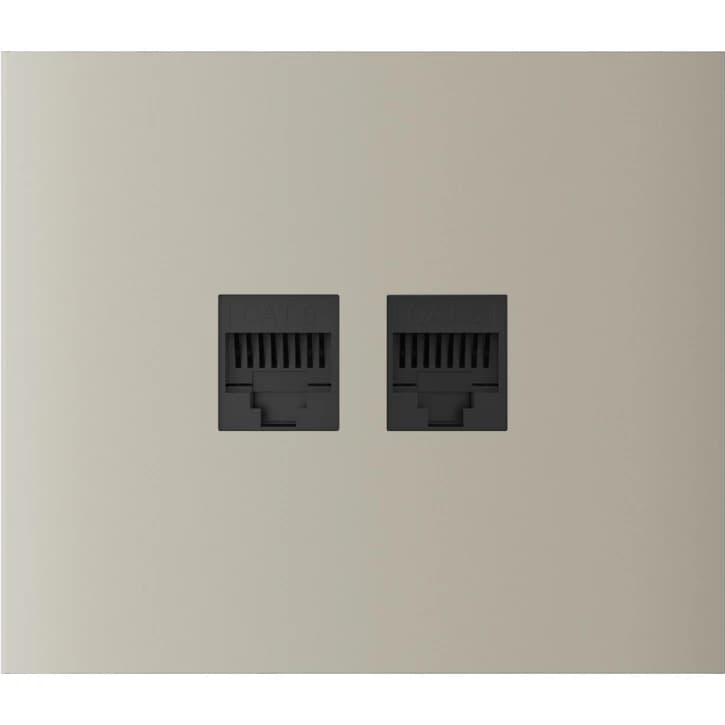 Центральная панель для встроенной розетки Ajax CenterCover (LAN) vertical Ivory (126205.318.IV)