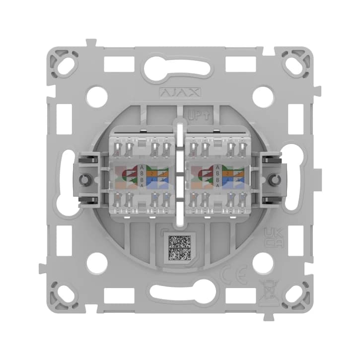 Механізм розетки Ajax OutletCore (LAN) Vertical Black (128848.165.BL)