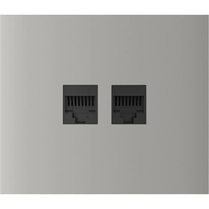 Центральная панель для встроенной розетки Ajax CenterCover (LAN) vertical Oyster (126209.318.OY)