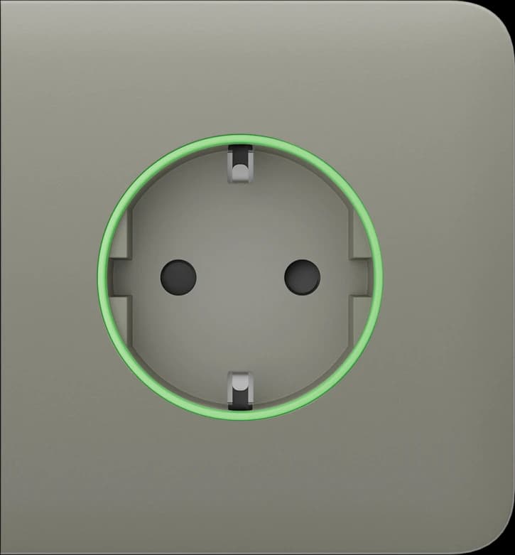 Бічна панель для вбудованої розетки Ajax SideCover (smart) Olive (59998.163.OL)