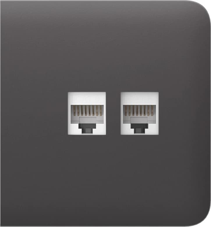 Бічна панель для вбудованої інтернет-розетки Ajax SideCover (LAN) Grey (126214.319.GR)