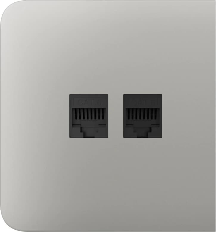 Бічна панель для вбудованої інтернет-розетки Ajax SideCover (LAN) Oyster (126217.319.OY)