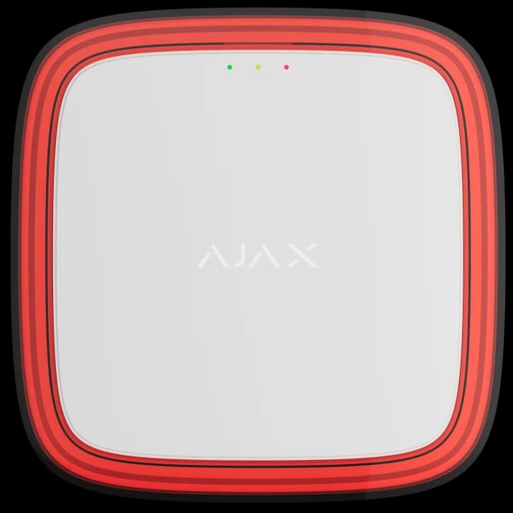 Бездротовий адресний пожежний оповіщувач світловий Ajax EN54 FireProtect (VAD) Jeweller White (118605.277.WH1)
