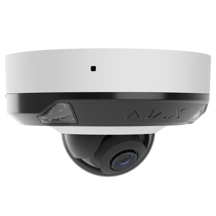 Дротова охоронна IP-камера Ajax DomeCam Mini HL (8 Mp/4 mm) White (126275.214.WH1)