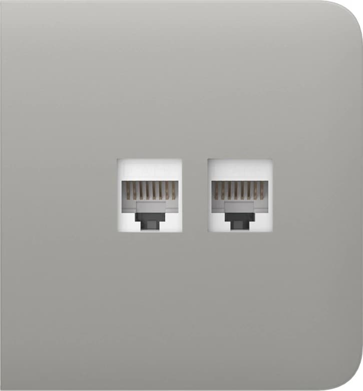 Бічна панель для вбудованої інтернет-розетки Ajax SideCover (LAN) Oyster (126217.319.OY)