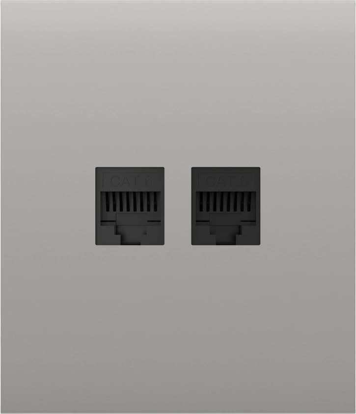 Передняя панель для встроенной розетки Ajax CenterCover (LAN) Oyster (126201.318.OY)
