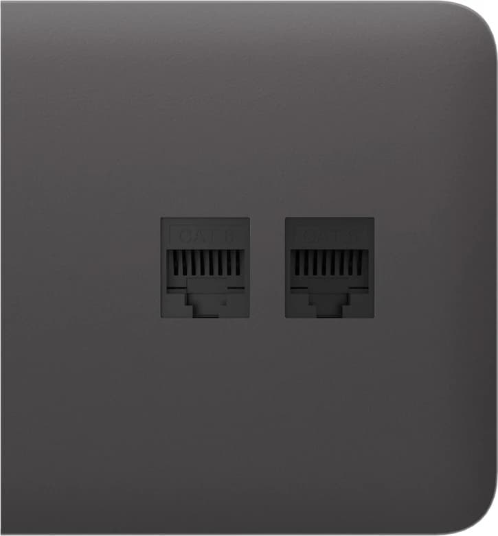 Бічна панель для вбудованої інтернет-розетки Ajax SideCover (LAN) Grey (126214.319.GR)