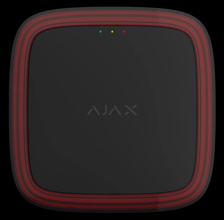 Бездротовий адресний пожежний оповіщувач світлозвуковий Ajax EN54 FireProtect (Sounder/VAD) Jeweller Black (118600.279.BL1)