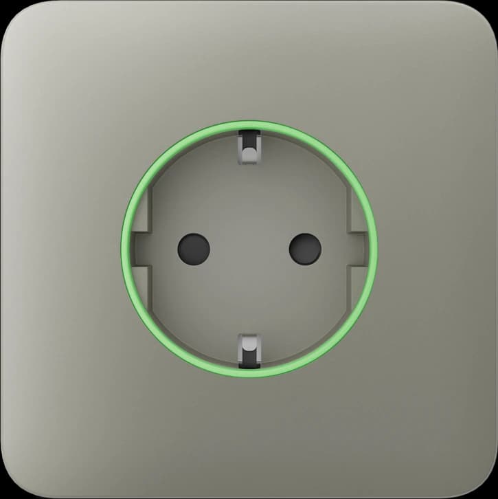 Передня панель для вбудованої розетки Ajax SoloCover (smart) Olive (60026.164.OL)