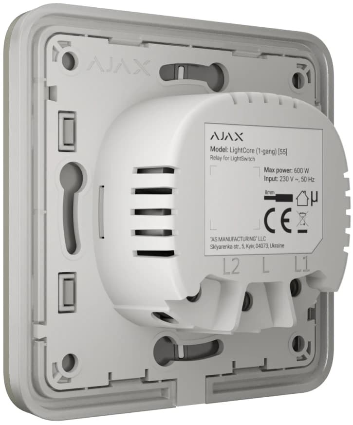 Вимикач Ajax LightSwitch 2-клавішний Olive