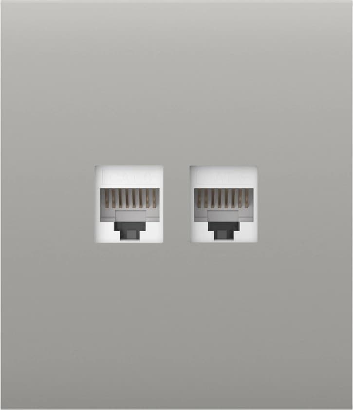 Передняя панель для встроенной розетки Ajax CenterCover (LAN) Oyster (126201.318.OY)