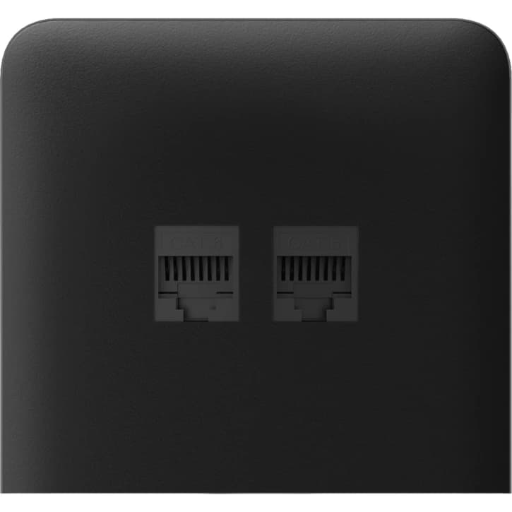Бічна панель для вбудованої інтернет-розетки Ajax SideCover (LAN) vertical Black (126220.319.BL)