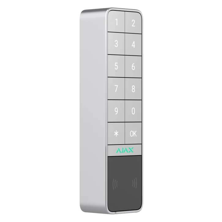 Бездротова клавіатура Ajax KeyPad Outdoor Jeweller White (99967.286.WH1)