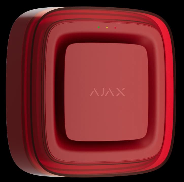 Беспроводной адресный пожарный оповещатель световой Ajax EN54 FireProtect (VAD) Jeweller Red (118607.277.RD1)
