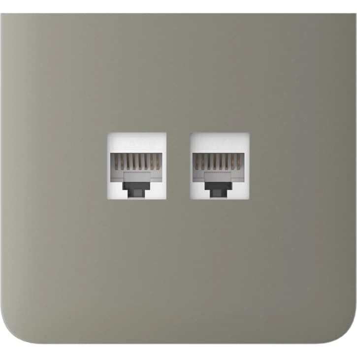 Боковая панель для встроенной интернет-розетки Ajax SideCover (LAN) vertical Olive (126226.319.OL)
