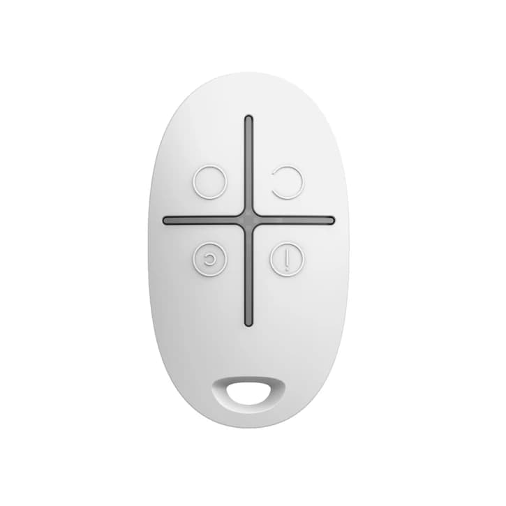 Брелок для управління охоронною системою Ajax SpaceControl White (38166.04.WH1)
