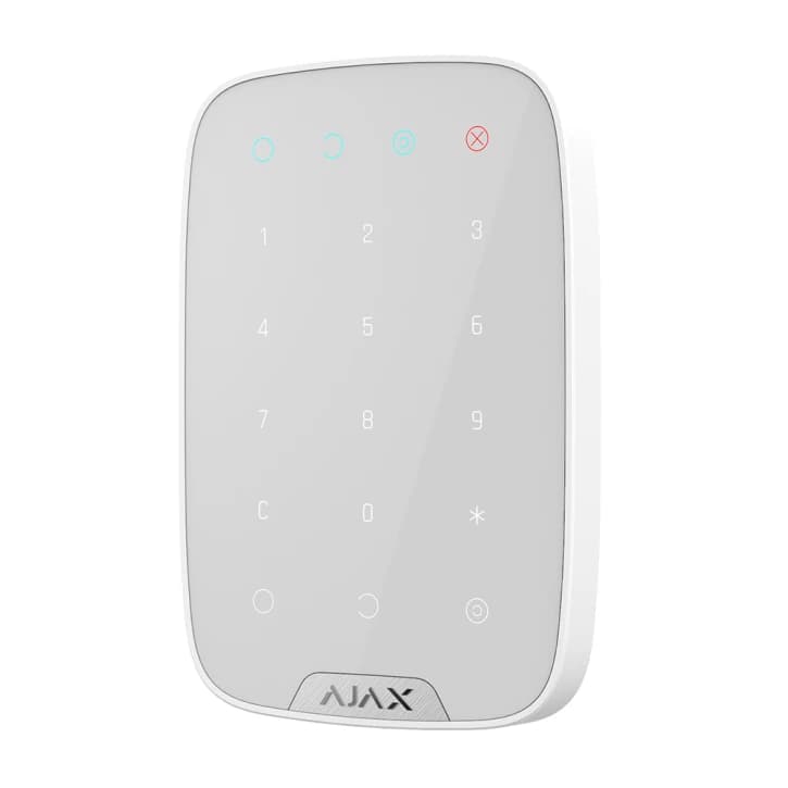 Бездротова сенсорна клавіатура Ajax KeyPad White (38249.12.WH1)