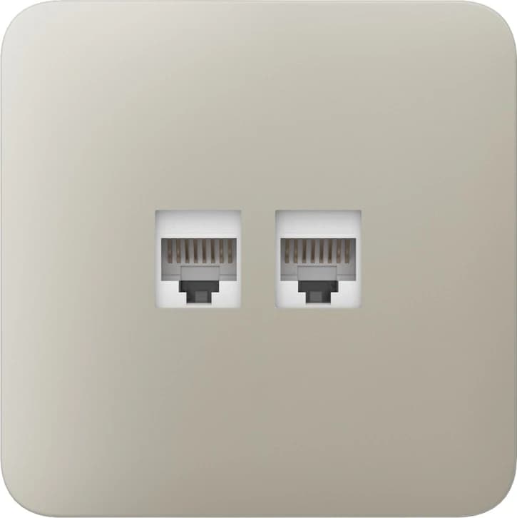 Передняя панель для встроенной розетки Ajax SoloCover (LAN) Ivory (126189.317.IV)