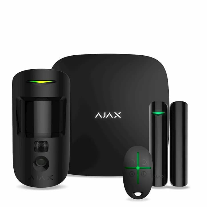 Комплект охоронної сигналізації Ajax HDR StarterKit Cam Plus Black (117596.66.BL1)