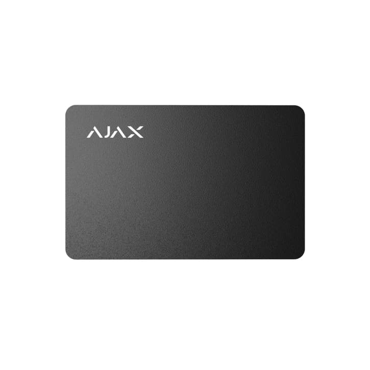 Картка для управління охоронною системою Ajax Pass 10 шт. Black (38218.89.BL)