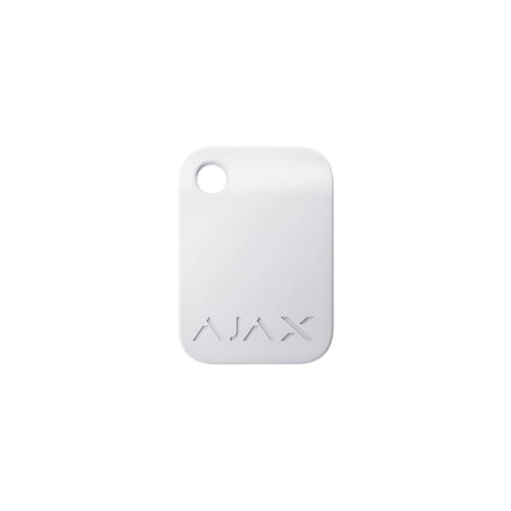 Брелок для управління охоронною системою Ajax Tag 10 шт. White (38230.90.WH)