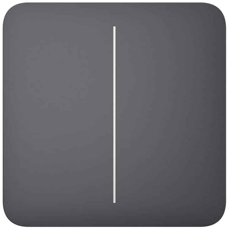 Вимикач Ajax LightSwitch 2-клавішний Graphite