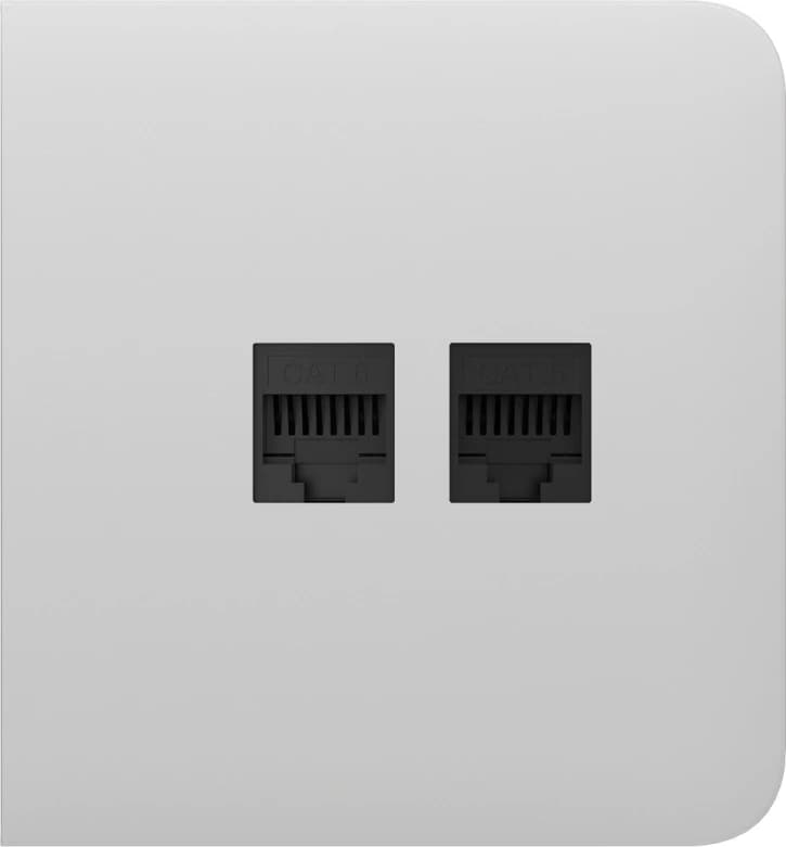Бічна панель для вбудованої інтернет-розетки Ajax SideCover (LAN) White (126211.319.WH)