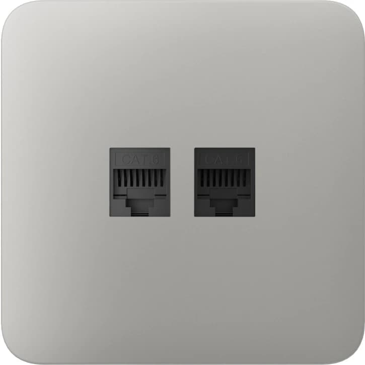 Передняя панель для встроенной розетки Ajax SoloCover (LAN) Oyster (126193.317.OY)